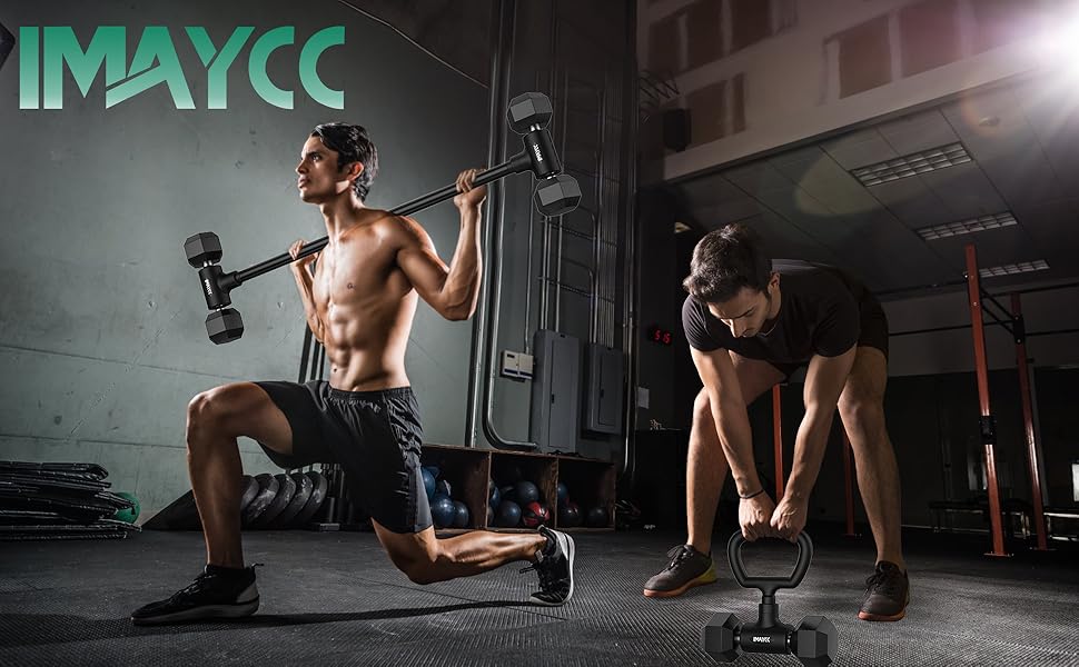 Dumbbell to Barbell Converter, Kettlebell Carry handle