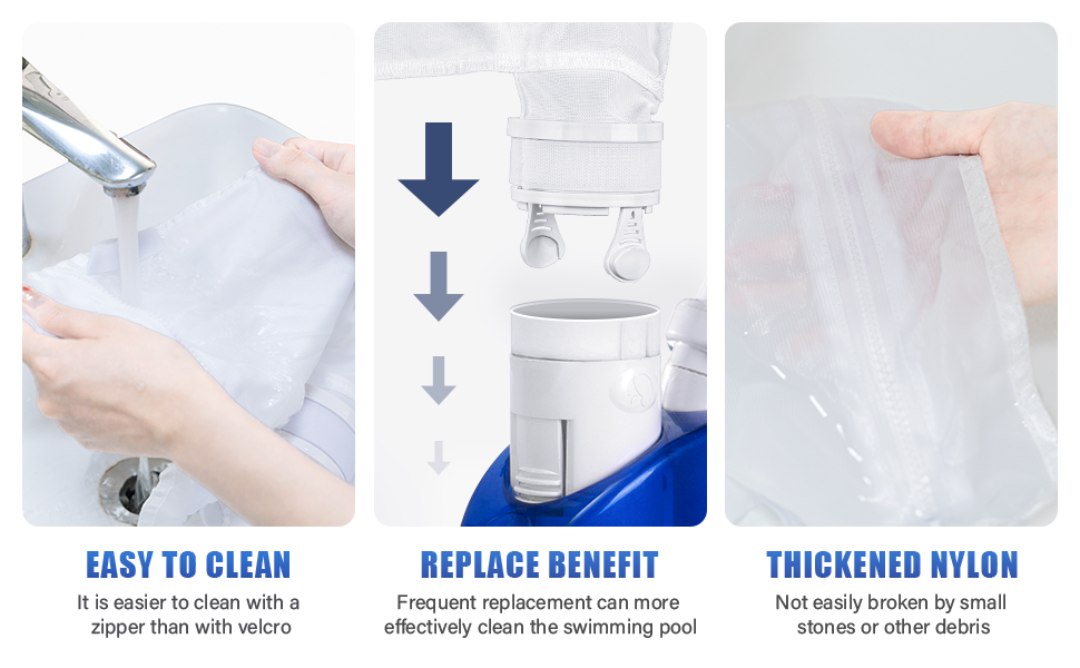 muscccm 2 Packs for Polaris 280 480 Pool Cleaner Bags