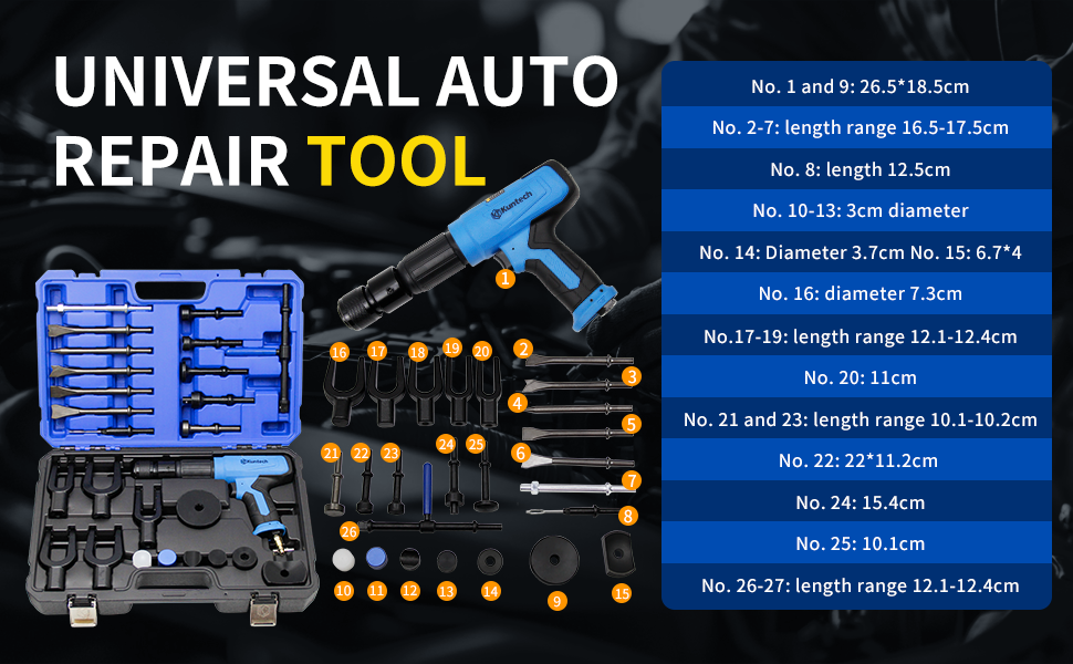 27PCS Air Hammer Kit