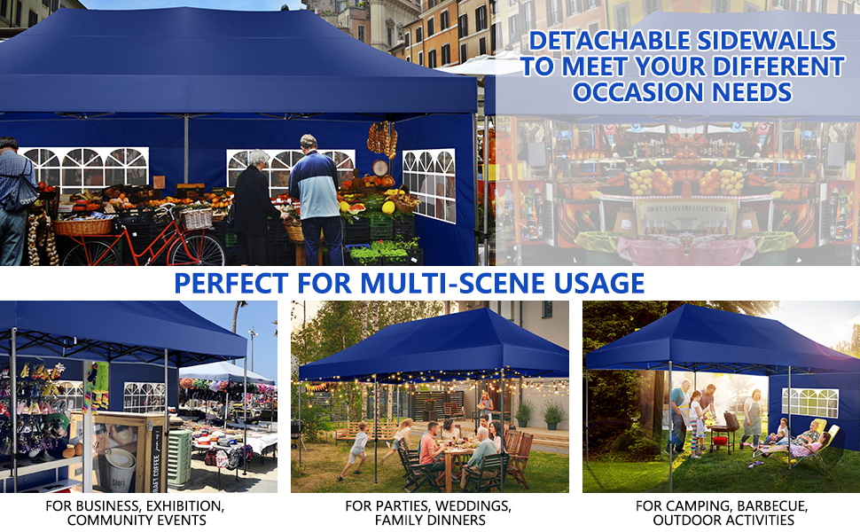 pop up canopy tent with sidewalls