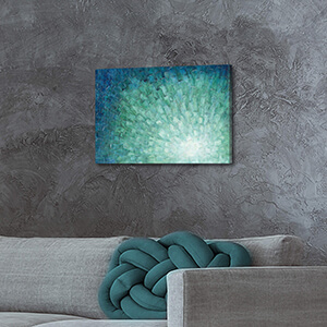 hand painted office art painting for wall