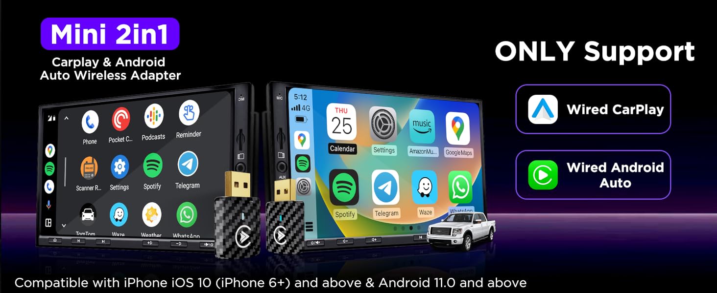 If you want the CarPlay &amp; Android Auto Wireless Adapter, please click on the image.