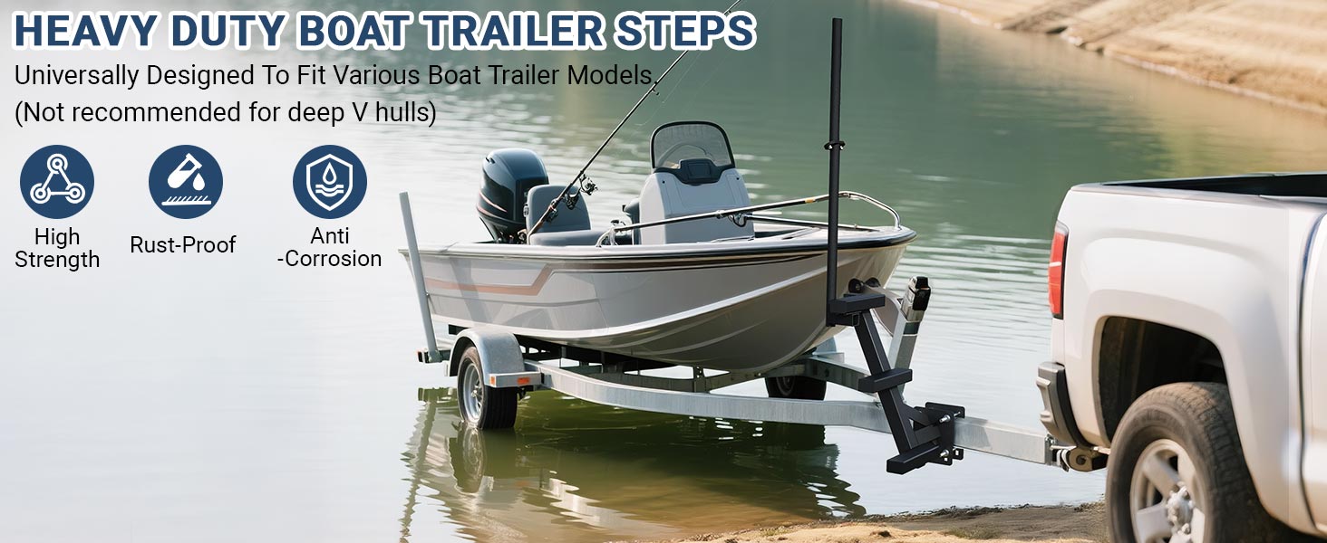 boat steps for trailer boat trailer steps for the tongue trailer steps for boats boat trailer ladder
