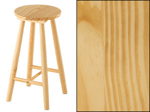 Amazon｜ぼん家具 【完成品】 木製スツール 丸椅子 ハイタイプ