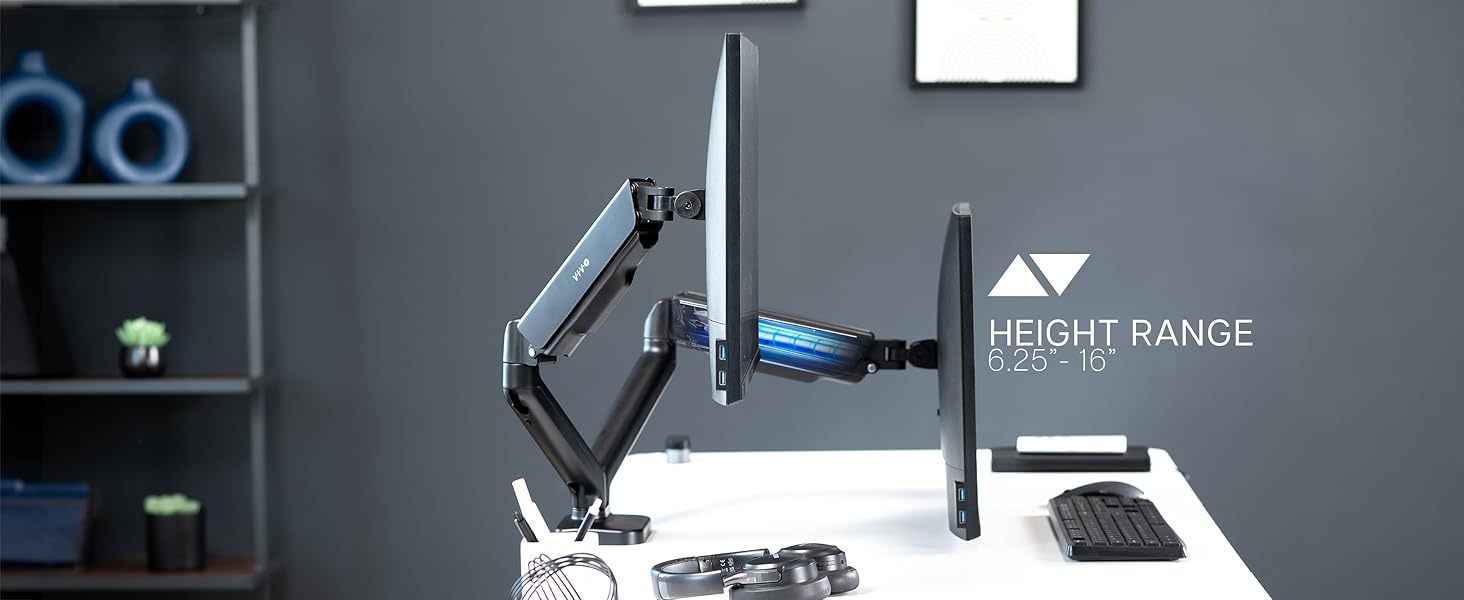 dual pneumatic arm mount