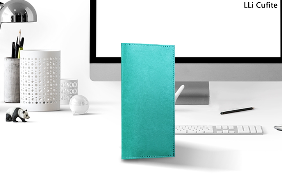 Leather Checkbook Cover for Top & Side Tear Registers