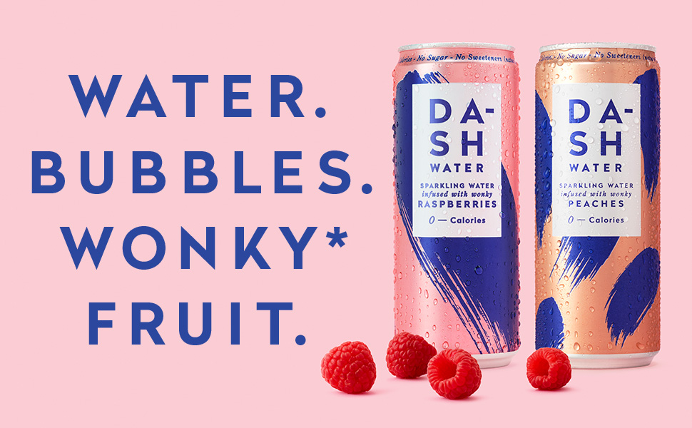 Dash Water Mixed Pack 16 x Flavoured Sparkling Spring Water