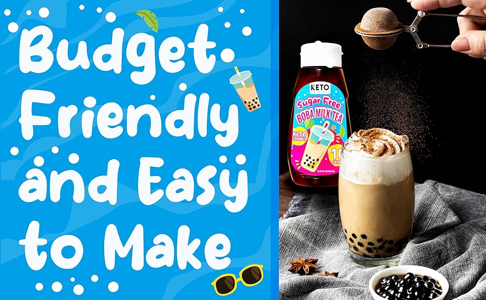 Sugar Free Boba Kit Milk Tea (21 servings) Diet 10