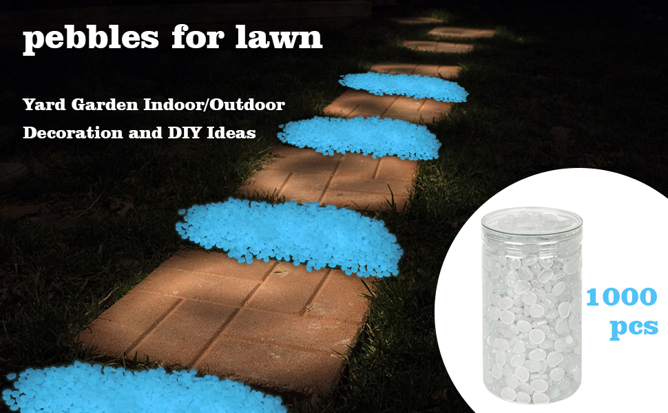 Glow in the dark stones