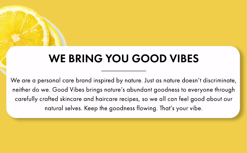 Good Vibes Lemon Brightening Foaming Face Wash With Deep Cleansing