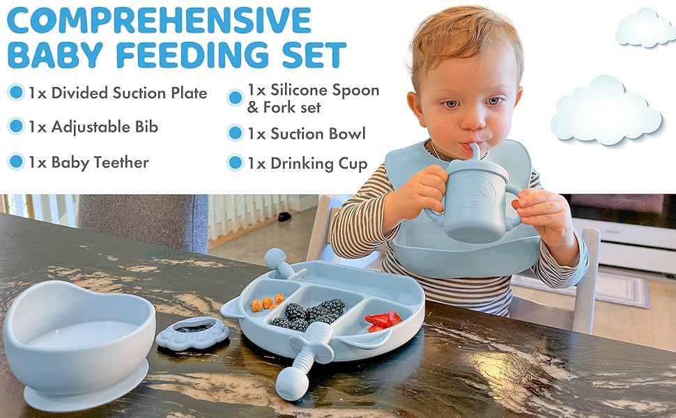 baby feeding essentials led weaning supplies silicone baby feeding set baby eating essentials blw