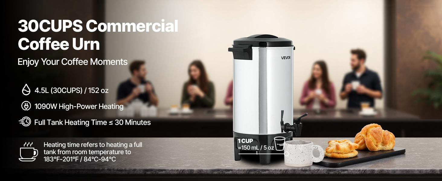 Commercial coffee urn