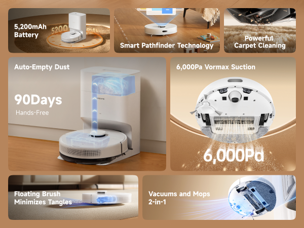 Amazon.com - DREAME D10 Plus Gen 2 Robot Vacuum and Mop with