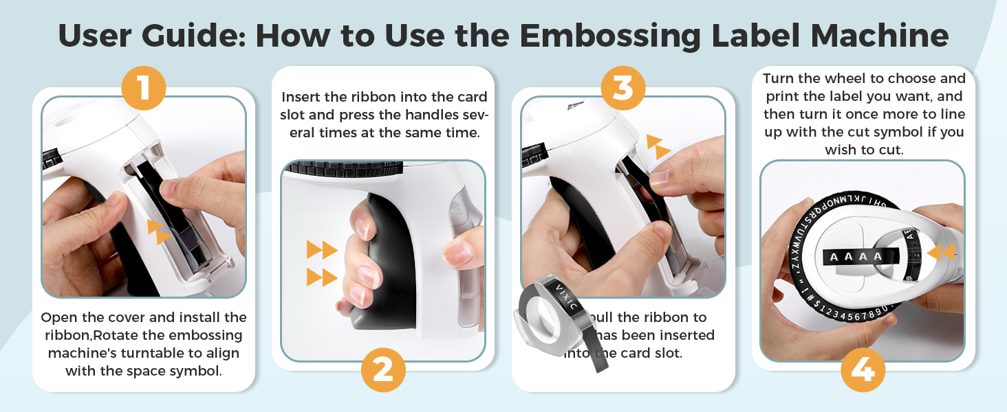 Amazon.com : Vixic Embossing Label Maker Machine with Tapes, Vintage ...