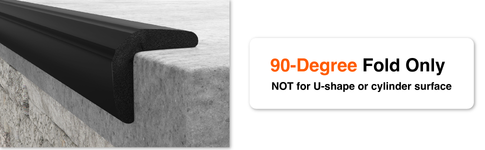 Roving Cove PreFit Broad Edge Corner Protector for Baby Proofing Fireplace Furniture