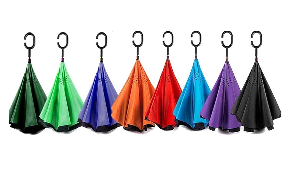 Buy Shree Mart Double Layer Inverted Umbrella Auto Open Function UV