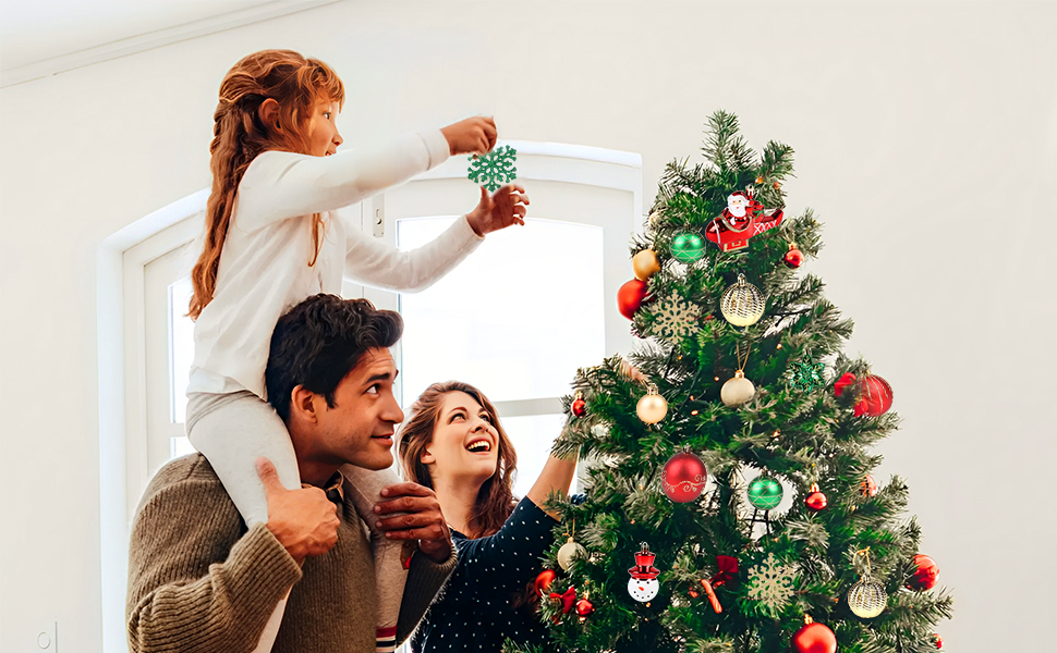 Christmas Balls Ornaments for Xmas Tree, Asknoon 70PCS