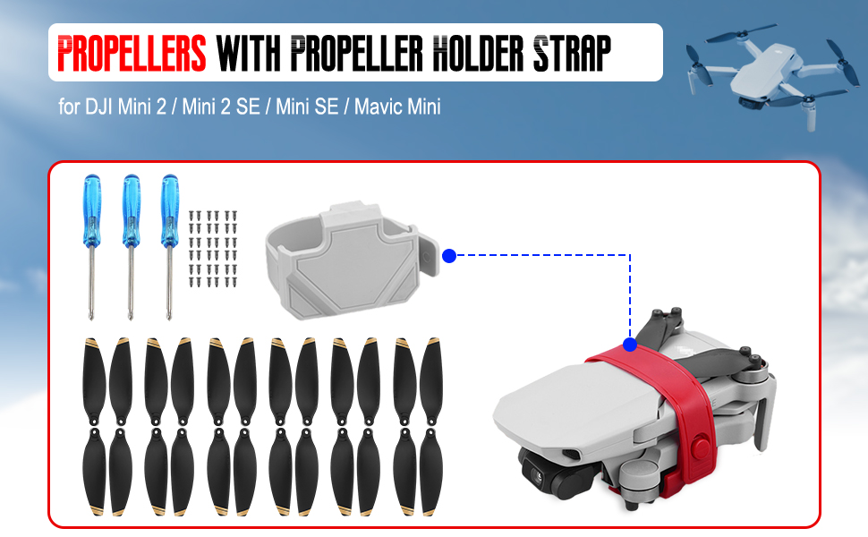 O'woda Mini 2 / Mini 2 SE Propellers with Propeller Holder