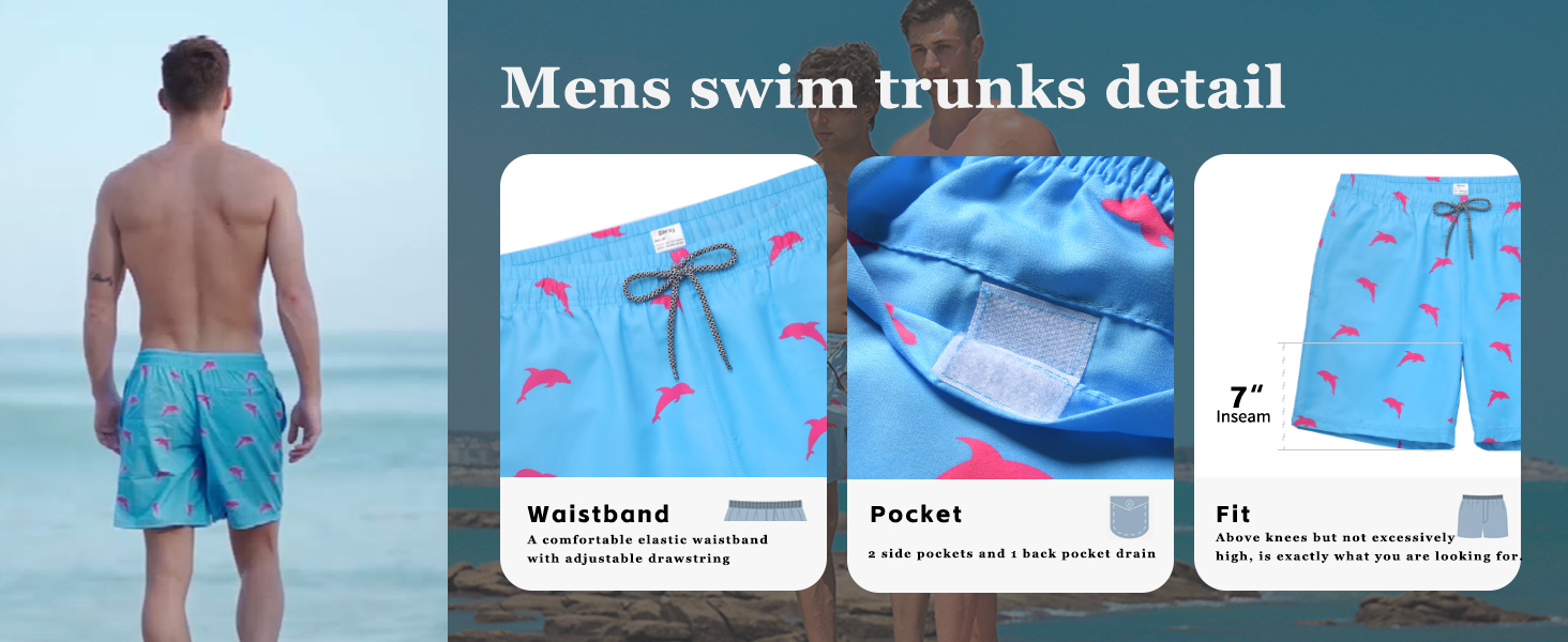 swim trunks detail