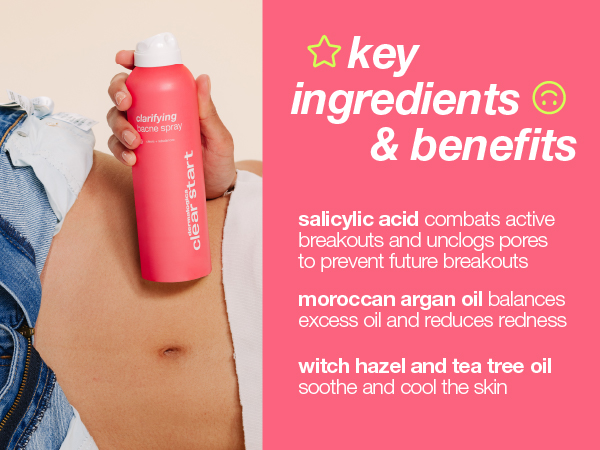 dermalogica clear start clarifying bacne spray back body acne treatment toner spray