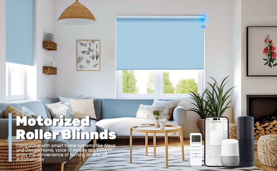 ZEBRAGO Smart Motorized Electric Blackout Curtains Easy