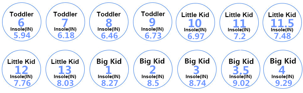 kid size chart