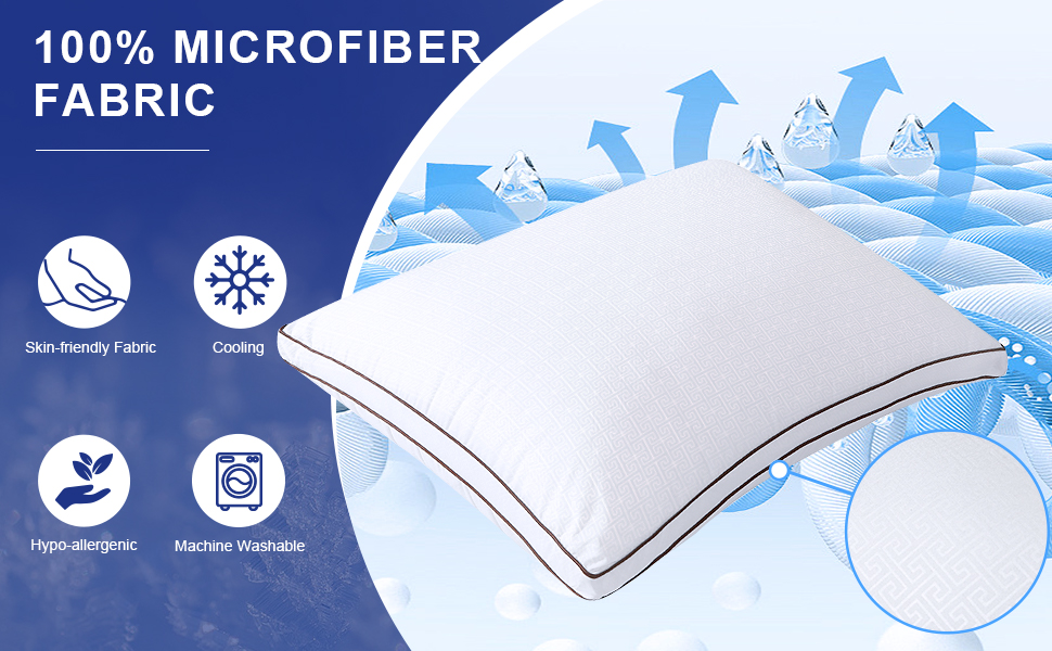 HUXMEYSON Pillows Queen Size Set of 2 for Sleeping