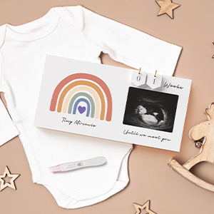 Rainbow Baby Sonogram Picture Frame