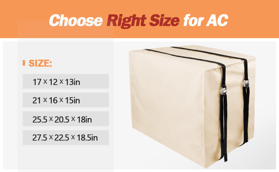 Window Air Conditioner Cover Outside Unit for Winter