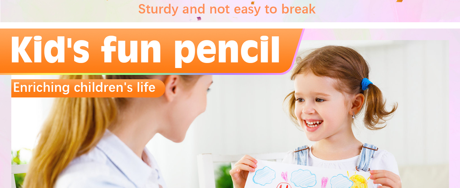 7 in 1 schwarze hölzerne Regenbogenstifte