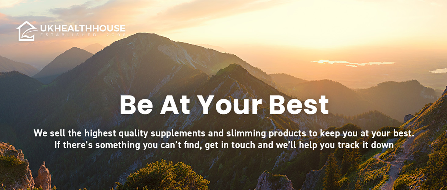 Text reads 'Be At Your Best'. Scenic mountain landscape at sunset or sunrise with silhouetted peaks against an orange and blue sky.