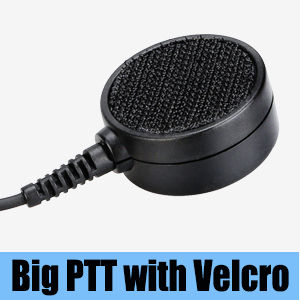 Throat Mic Walkie Talkie Earpiece Big PTT 