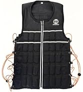 Hyperwear Hyper Vest ELITE Fully Adjustable Weight Vest - Stretch CORDURA Fabric Zipper Thin Ste...