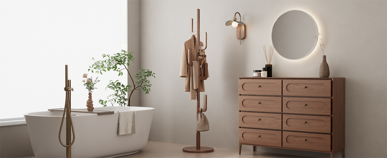 Bathroom coat rack