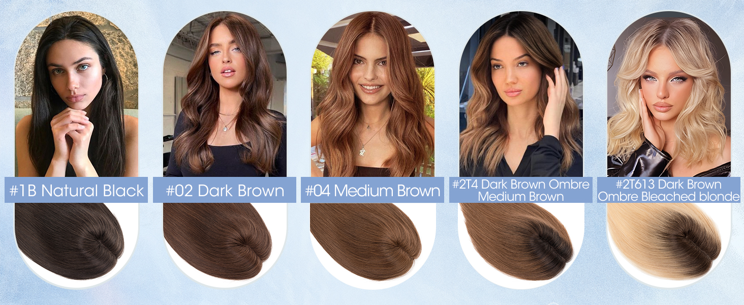 Clip in Toupee Extensions Hair Topper