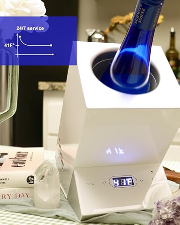 individual nutrichef spinner frigidaire elegant ice pack with cups stand tabletop digital outside