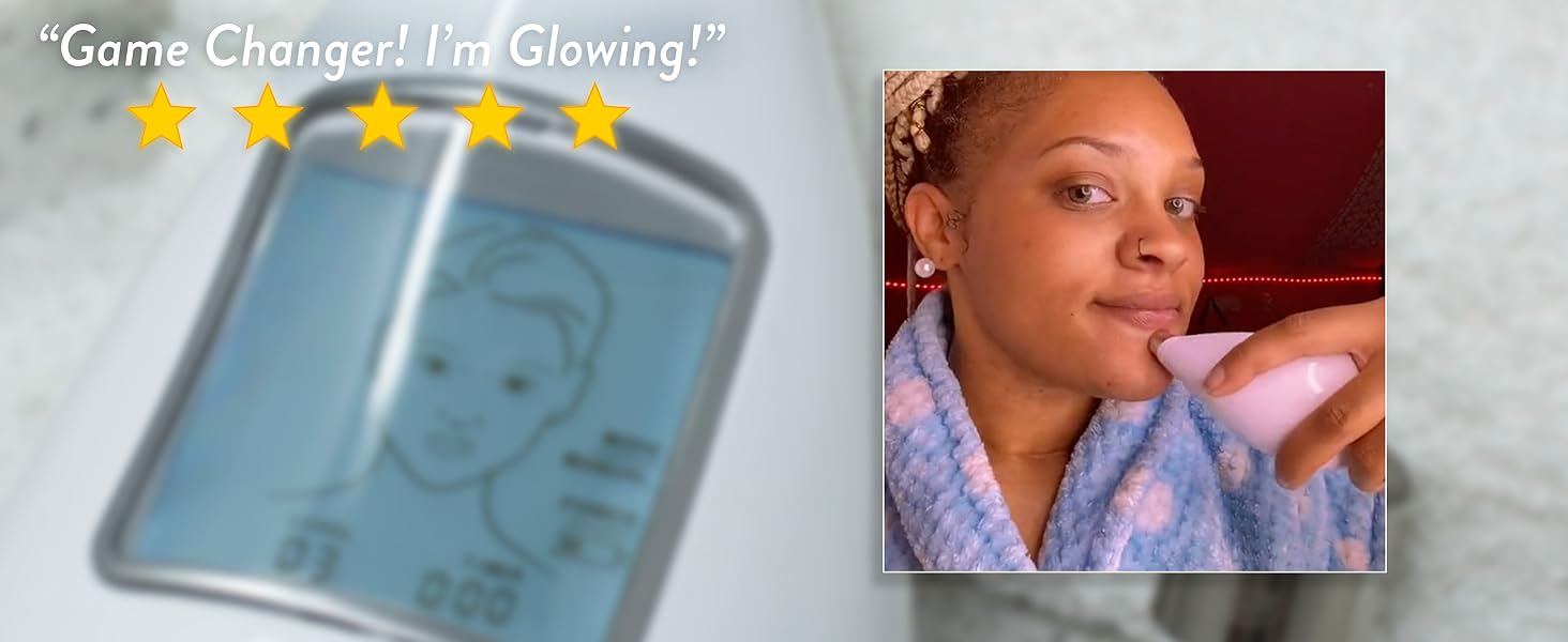 At-home microdermabrasion machine for glowing skin