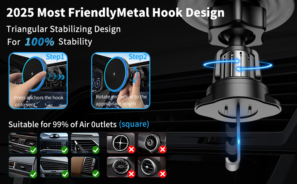 Compatible with Horizontal & Vertical Vents