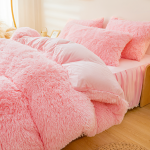 set copripiumino queen size rosa