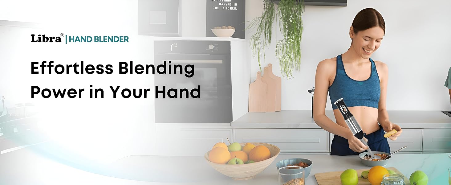 Hand blender, immersion blender, portable blender, blender, juicer, chopper, whisker
