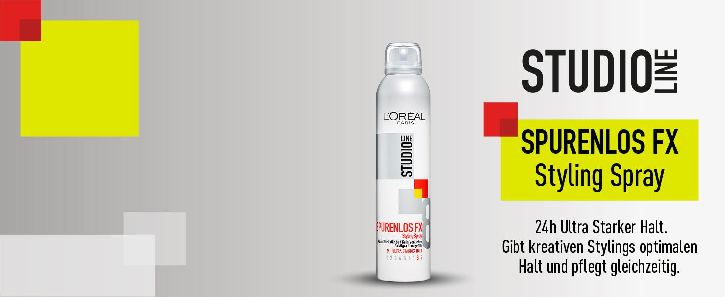 L'Oréal Paris Studio Line Ultra-leichtes Haarspray, 24h ultra-starker ...