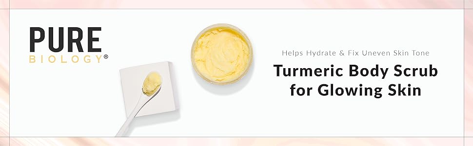 exfoliates, hand exfoliating scrub, exfoliating food scrub, leg exfoliator, turmeric,