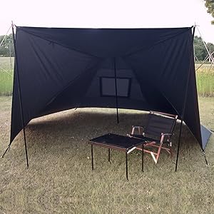 Soomloom ワンポールテント Pristine M 6人用 ブラック Amazon | Soomloom 5~6人用テント Pristine M ワンポール