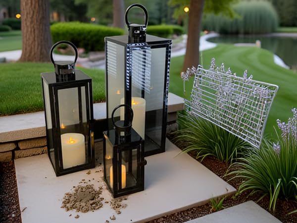 Amazon.com: Allgala 3-PC Lantern Set 23 Inch Jumbo Deluxe