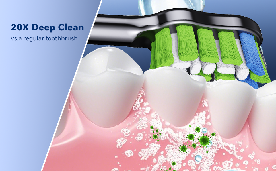 Electric Toothbrush deep clean plaque and stains