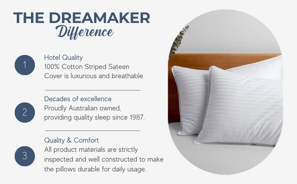 9009564A, Sateen, cotton, pillows, twin, 4 pack