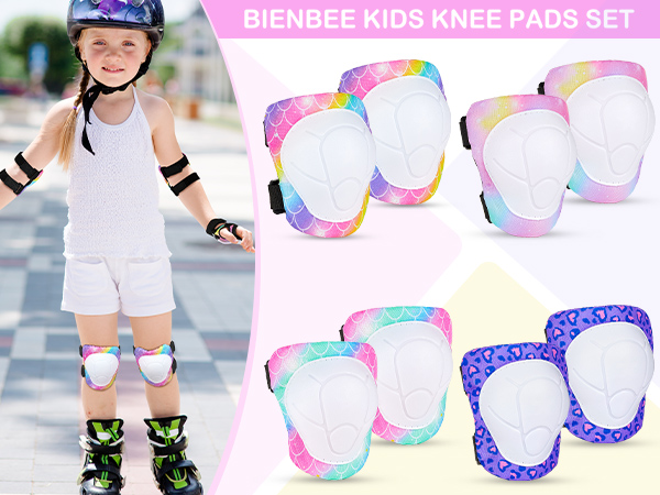 rainboWグッズ詰め合わせ Amazon.com : Bienbee Knee Pads for Kids, 7pcs Unicorn Kids