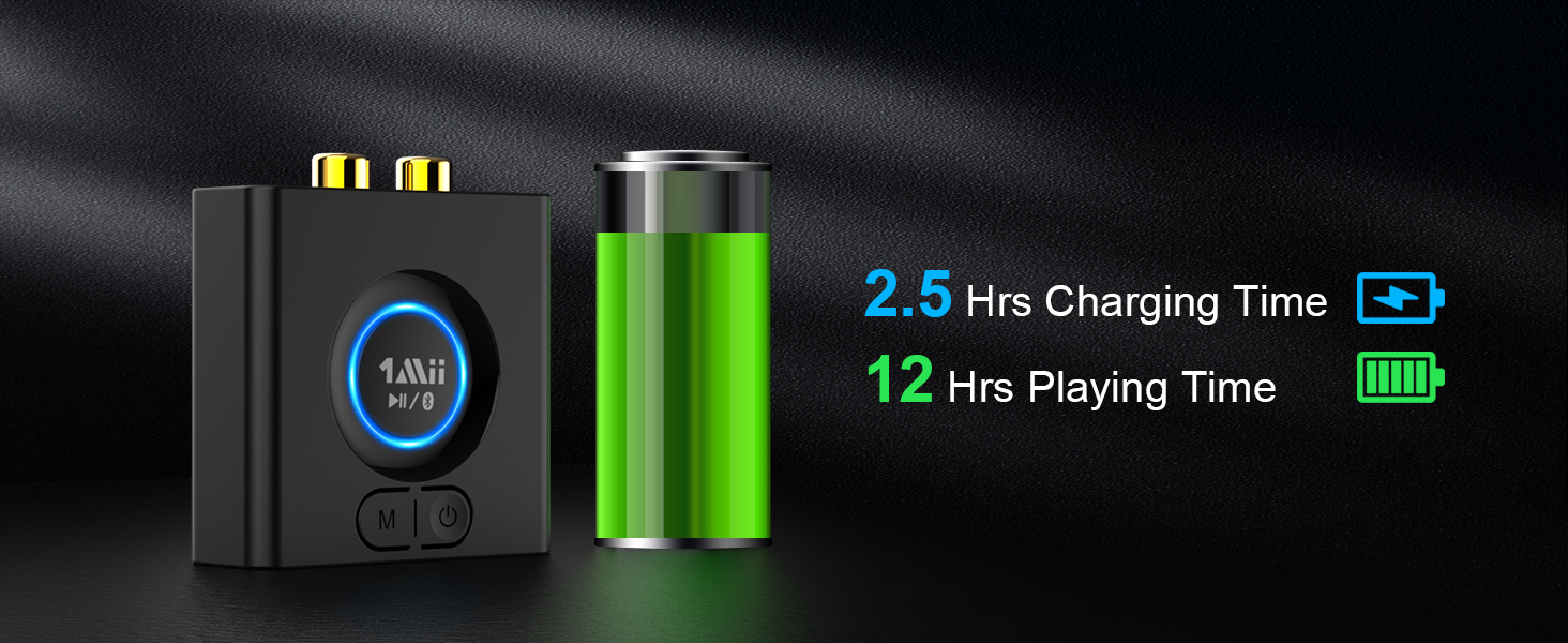 1Mii ML200 Bluetooth 5.0 Receiver for Home Stereo Speakers Music