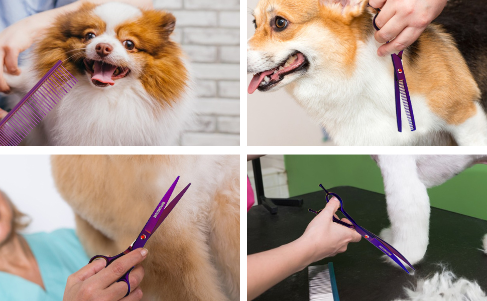 Amazon.co.jp: WMYCONGCONG 7インチ プロ トリミング シザー