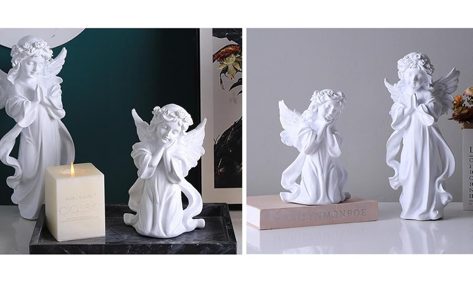 Amazon.co.jp: [bellarino] 天使 置物 高さ30cm 大型 オブジェ